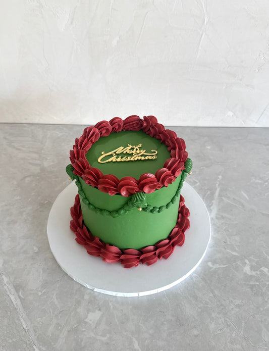 Vintage Christmas Cake